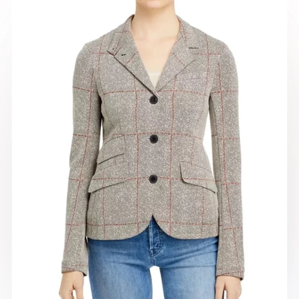 rag & bone Slade Check Print Blazer size 14 - Picture 13 of 13